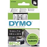 DYMO D1 TAPE BLACK ON WHITE 9MM TAPE SD40913  SD41913 ROLL