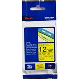 BROTHER TZE631 PTOUCH TAPE 12MMX8M BLACK ON YELLOW TAPE