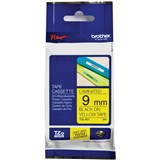 BROTHER TZE621 PTOUCH TAPE 9MMX8M BLACK ON YELLOW TAPE