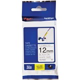 BROTHER TZEFX231 PTOUCH TAPE 12MMX8M BLACK ON WHITE FLEXIBLE