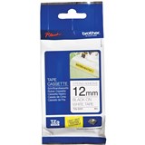 BROTHER TZES231 PTOUCH TAPE 12MM BLACK ON WHITE STRONG ADHESIVE