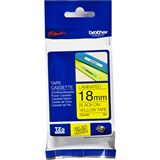 BROTHER TZE641 PTOUCH TAPE 18MMX8M BLACK ON YELLOW TAPE