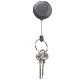REXEL RETRACTABLE KEY HOLDERS WITH RING 630MM BLACK MINI