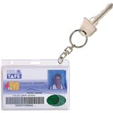 REXEL RIGID ID CARD HOLDERS FUEL CARD WITH KEY RING 980192 PK10