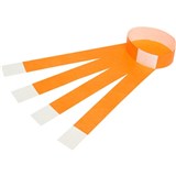 REXEL WRIST BANDS With Serial Number Fluoro Orange pk100