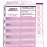 ZIONS CVSFR VISITORS SECURITY FORMAT REGISTER REFILLS TO SUIT BCVSFR PACK OF 250