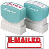 XSTAMPER 1650 EMAILED  DATE SPACE RED
