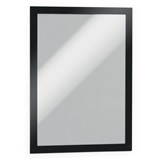 DURABLE MAGAFRAME SIGN HOLDER A4 ADHESIVE BACK BLACK PACK 2