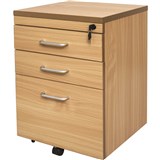 RAPID SPAN MOBILE PEDESTAL 1 File  2 Drawer Beech