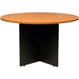 LOGAN MEETING TABLE 1200 Diameter Beech  Ironstone