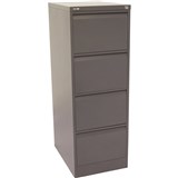 GO 4 DRAWER FILING CABINET H1321xw460xd620mm Graphite Ripple
