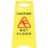 CLEANLINK SAFETY SIGN Wet Floor  Yellow 32x31x65cm