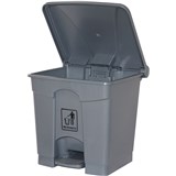 CLEANLINK RUBBISH BIN With Pedal Lid 30Litre Grey 41 x 40 x 435cm