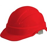 MAXISAFE VENTED HARD HAT SLIPLOCK HARNESS RED