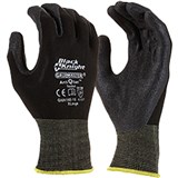 MAXISAFE SYNTHETIC COAT GLOVES Black Knight Gripmaster Glove Medium