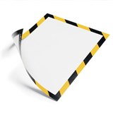 DURABLE MAGNETIC FRAME A4 Security Yellow  Black Pack 5