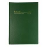 COLLINS FINANCIAL YEAR DIARY A4 DAY TO PAGE GREEN 1ST JULY  30TH JUNE