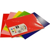 POSTER BOARD 400GSM ASSORTED A4 RAINBOW PACK 10 SHEETS 1482955