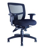 MIAMI II MESH CHAIR WITH ARMS MESH MANAGER WITH RATCHET BACK