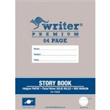WRITER PREMIUM STORY BOOK 64 PAGE 12 PLAIN 12 18MM SOLID LINES