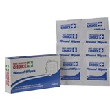 WOUND WIPES WHITE ANTISEPTIC CETRIMIDE ALCOHOL FREE PK10