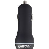 Moki Dual USB Car Charger Black