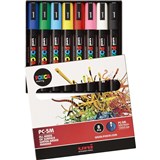 UNIBALL POSCA PC5M8A PAINT MARKER ASSORTED PACK OF 8
