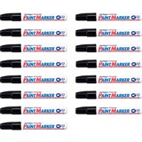 ARTLINE 400 PAINT MARKERS 23MM BULLET BLACK PACK OF 15