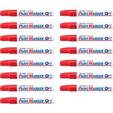 ARTLINE 400 PAINT MARKERS 23MM BULLET RED PACK OF 15