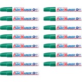 ARTLINE 400 PAINT MARKERS 23MM BULLET GREEN PACK OF 15
