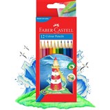 FABERCASTELL HEXAGONAL COLOUR PENCILS ASSORTED PACK OF 12