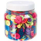 ZART BUTTONS BRIGHT ASSORTED 600GM JAR