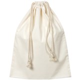 ZART CALICO LIBRARY BAG WITH DRAWSTRING 35X44CM BEIGE PACK OF 10