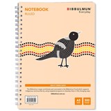 BIBBULMUN SPIRAL NOTEBOOK 7MM A5 300 PAGES SIDE BOUND RULED