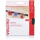 VELCRO BRAND HOOK  LOOP TAPE STICK ON 25MMX25M BLACK