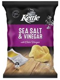 KETTLE NATURAL POTATO CHIPS SEA SALT  VINEGAR 45G X 18 PACKS