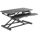 ERGOVIDA EDTS061 SIT STAND DESKTOP WORKSTATION 800X400MM BLACK