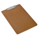 CLIPBOARD FOOLSCAP MASONITE SMALL WIRE CLIP 43110  41012