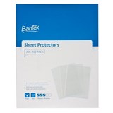 BANTEX ULTRA TOUGH PP SHEET PROTECTORS A4 BOX 100 2039