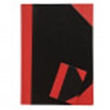 A4 RED BLACK HARDCASE NOTEBOOKS 100 LEAF