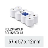 THERMAL EFTPOS ROLLS 57X57X115MM ROLL 194852
