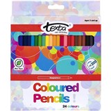 TEXTA COLOURED PENCILS Assorted Bx24