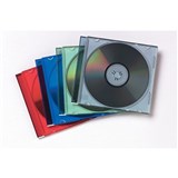 FELLOWES JEWEL CASES COLOURS SLIMLINE PACK 25
