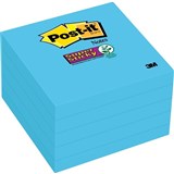 POSTIT 6548SSBE ELECTRC BLUE SUPER STICKY 76X76MM PK5 6545SSBE