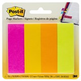 POSTIT 6714AF PAGEMARKERS NEON ASSORTED 22X73