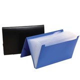 MARBIG FC PVC EXPANDING FILE 90065 12 POCKET ACO9006501 blue