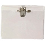 ID CARD HOLDER WITH PIN  CLIP LARGE PK10 ID SECURITY