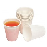 DISPOSABLE PLASTIC CUP 185ML  PW6C BOX 1000 PLC06 CTN WHITE