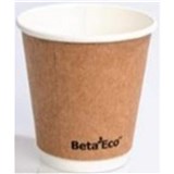 BETAECO 120Z KRAFT SMOOTH DOUBLE WALL ECO CUPS BOX 500 BESDW12K