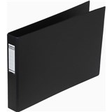 A3 3D 38MM BLACK BINDER LANDSCAPE OBLONG PVC BANTEX 1268310100851427